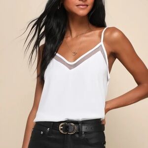 NWT- Lulus white tank top